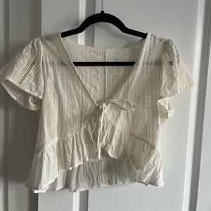 Cream blouse
